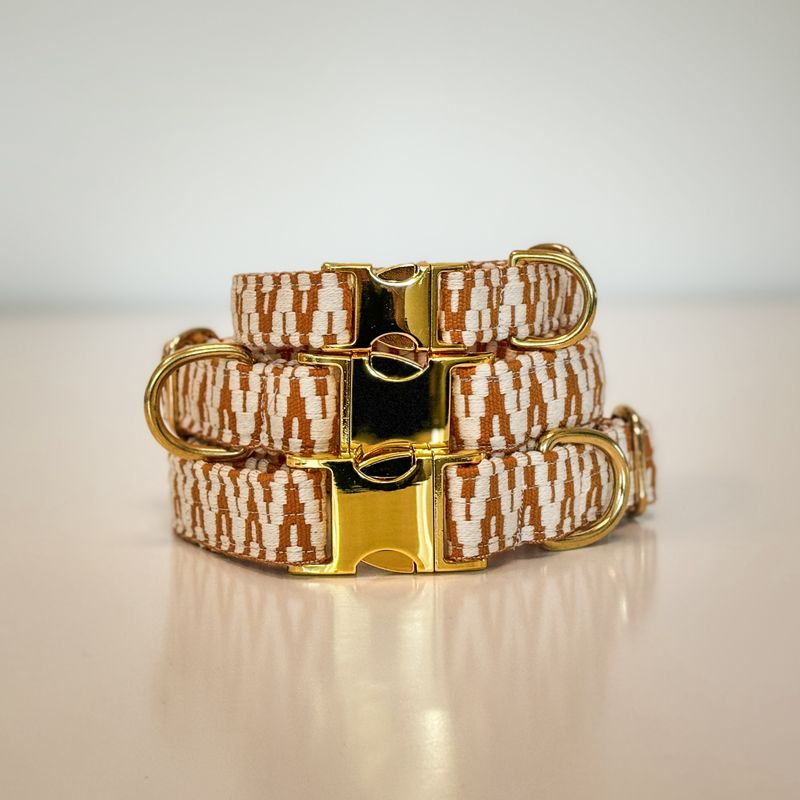 handgefertigtes Halsband "Caramel"