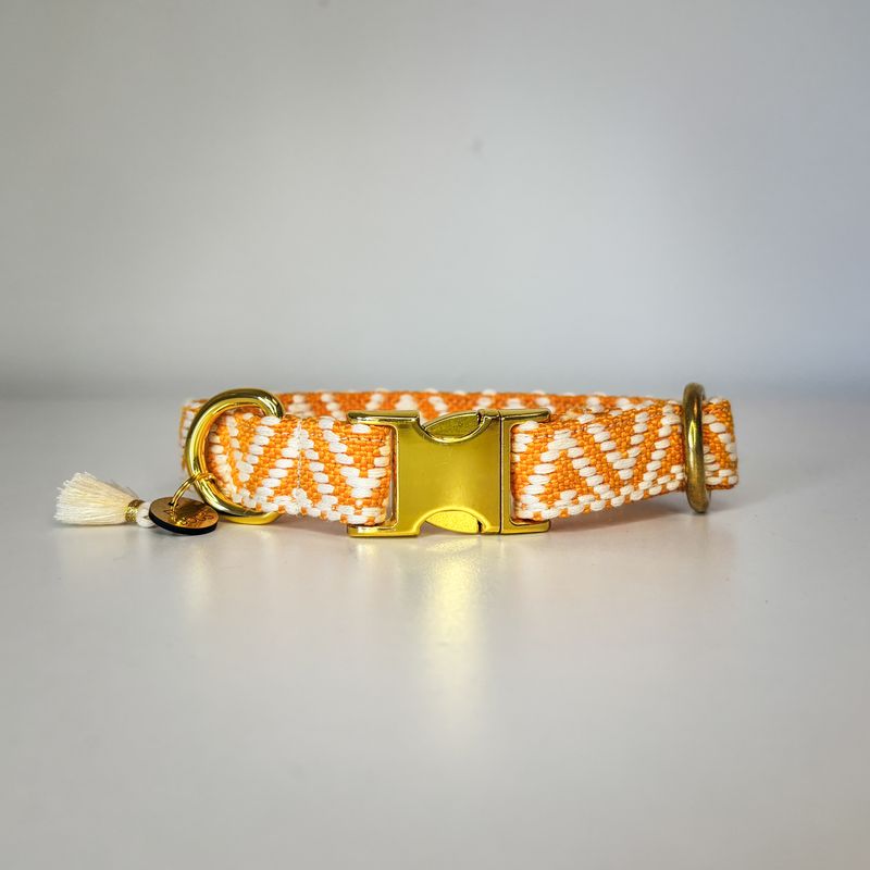 handgefertigtes Halsband "Amber Glow"
