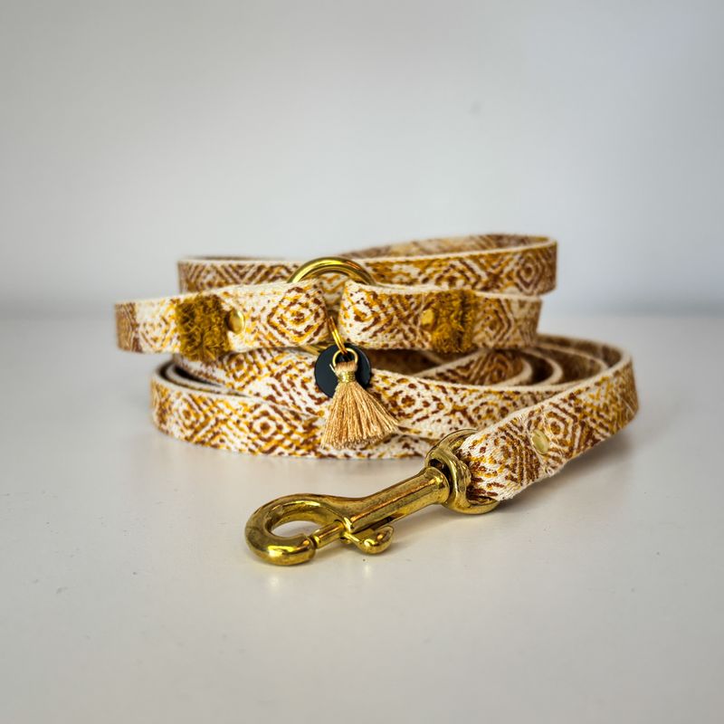 bestempelte Hundeleine "Sunlit Sands"