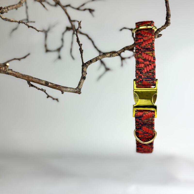 Hundehalsband „Herbstglut“ – robust & handgefertigt