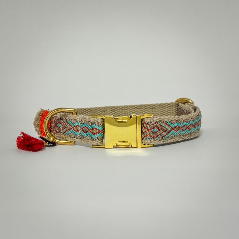 Hundehalsband „Golden Desert“ – robust & handgefertigt