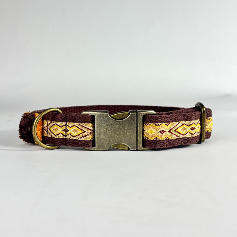 Hundehalsband „Golden Tribe“ – robust & handgefertigt