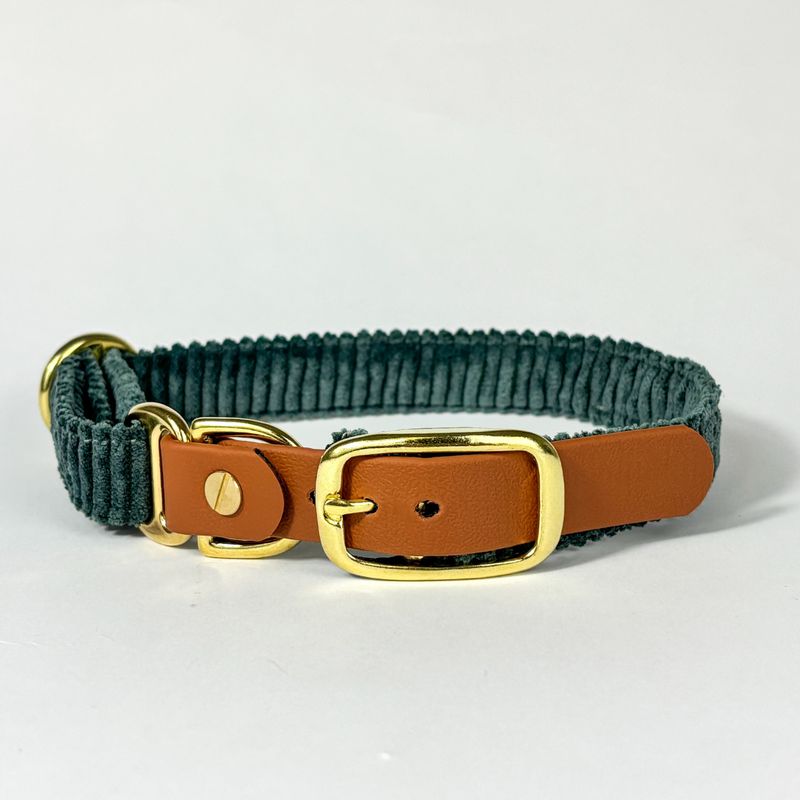 Hundehalsband „Eukalyptus“ – handgefertigt