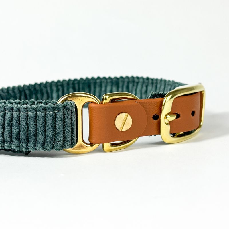 Hundehalsband „Eukalyptus“ – handgefertigt