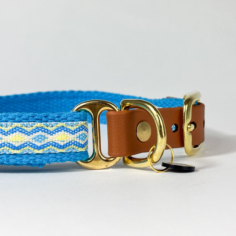 Hundehalsband „Ocean Breeze“ – handgefertigt
