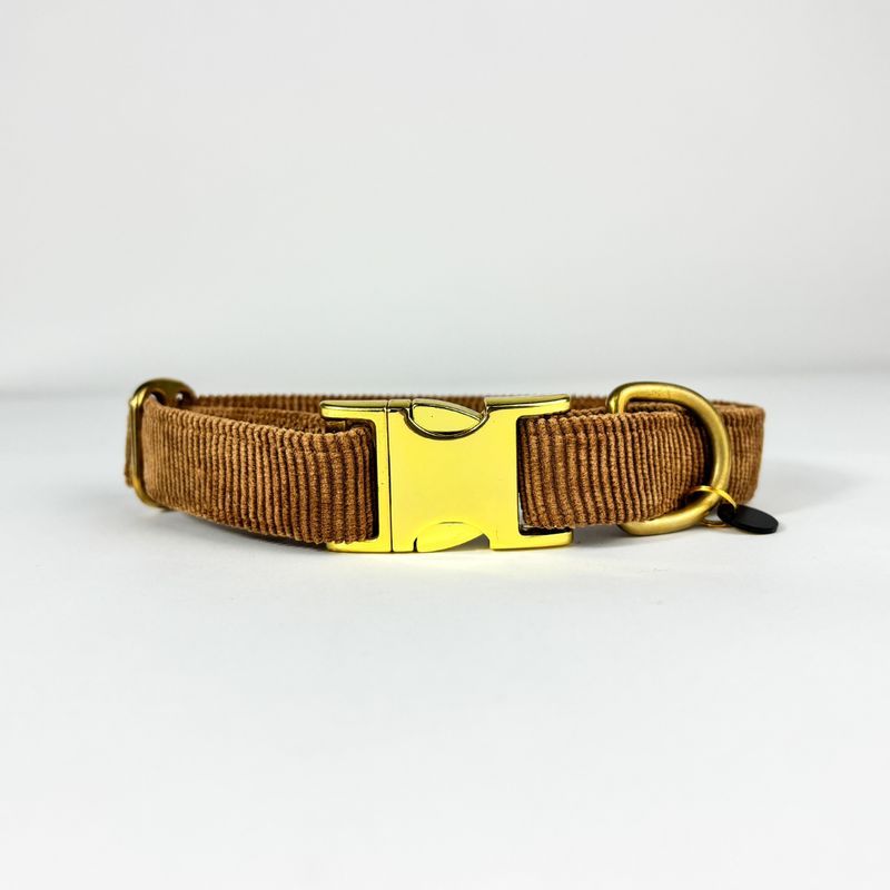 Hundehalsband „Cognac“ – handgefertigt