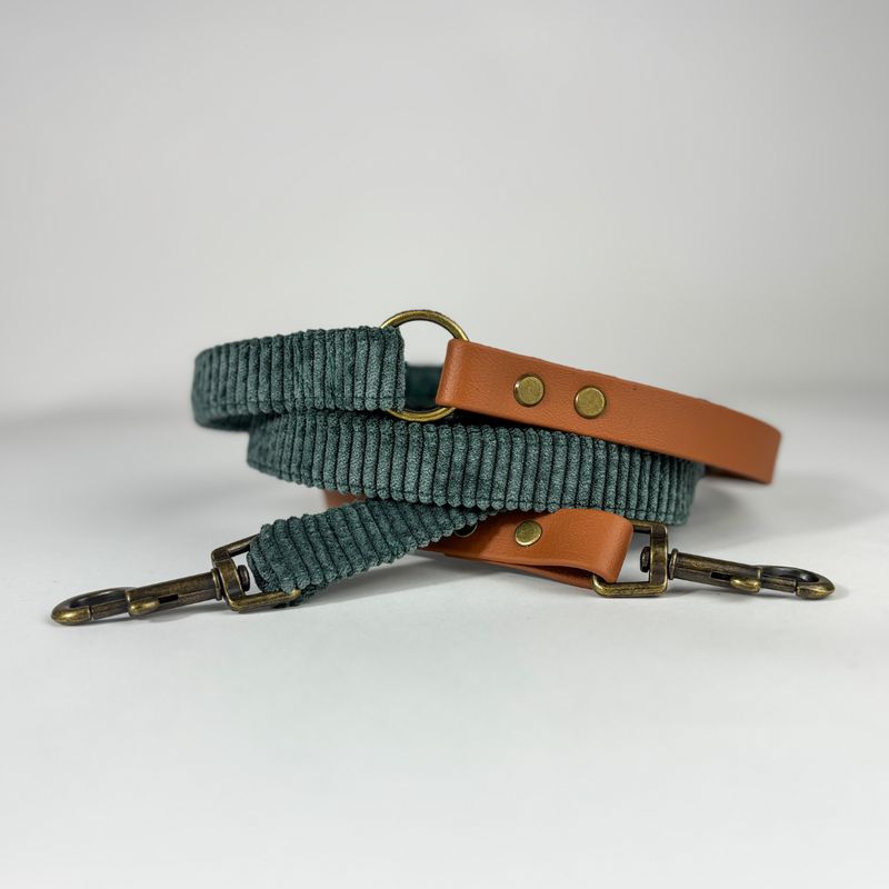 handgefertigte Hundeleine "Eukalyptus" mit Biothane