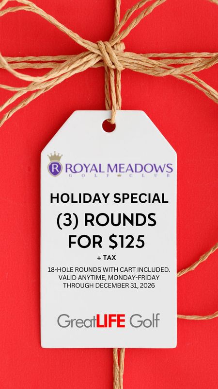 3-Round Package w/Cart | Royal Meadows (Holiday Special)