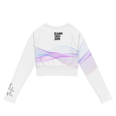 Recycled long-sleeve crop top - ALPHA VIBES