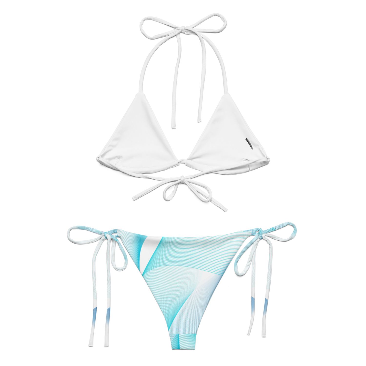 All-over print recycled string bikini - GAMMA VIBES