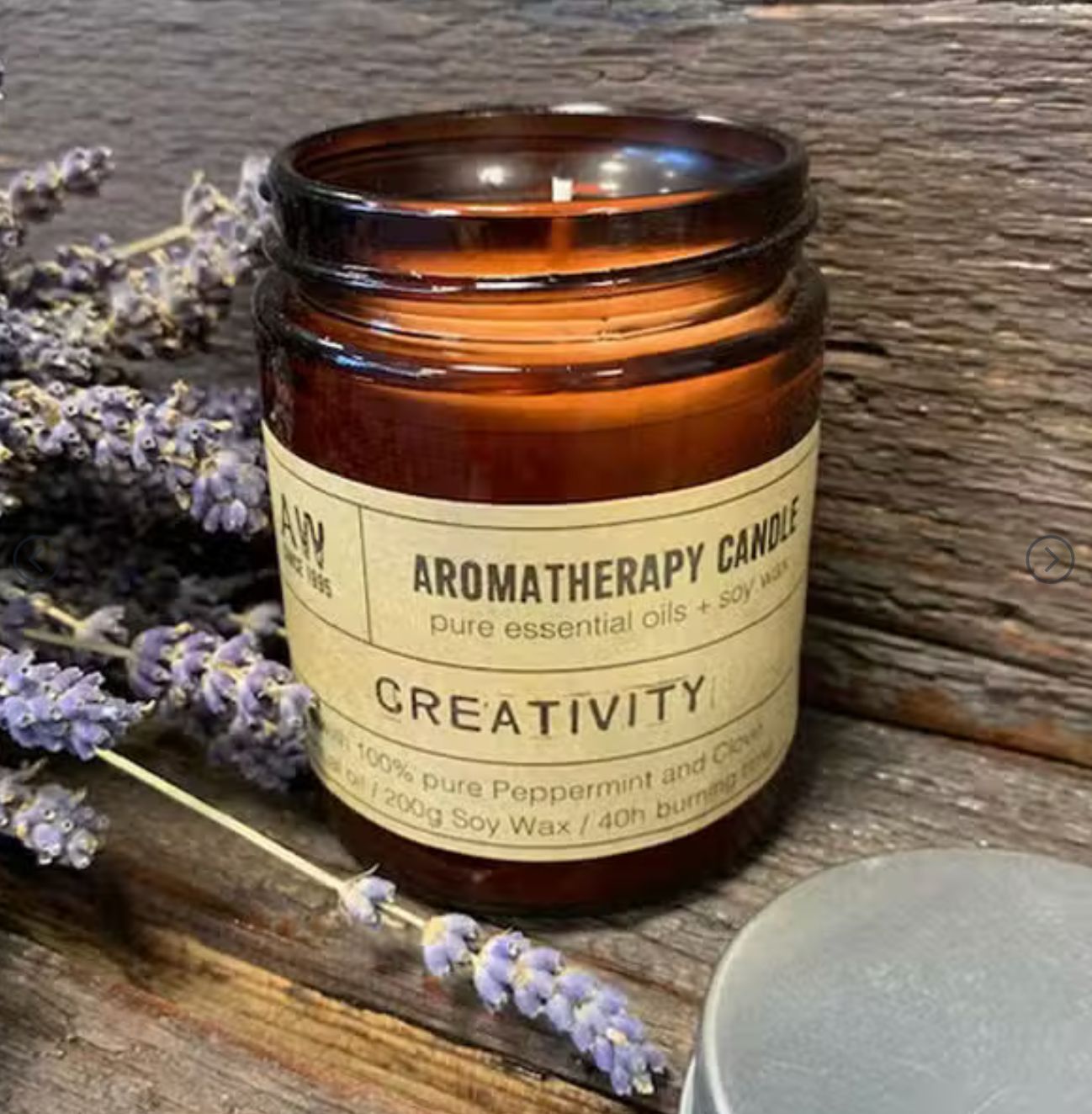 Vela para Aromaterapia - Creatividad