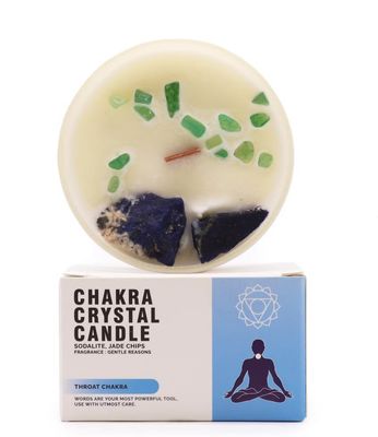 Velas de Cristal de Chakra - Chakra de la garganta