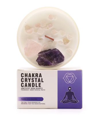 Velas de Cristal de Chakra - Chakra del tercer ojo