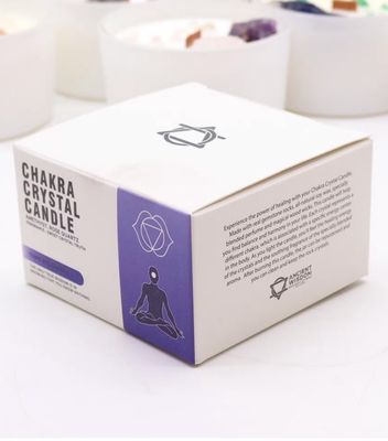 Velas de Cristal de Chakra - Chakra del tercer ojo