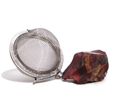 Colador de té de piedras preciosas de cristal crudo - Mookaite