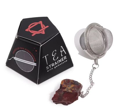 Colador de té de piedras preciosas de cristal crudo - Mookaite