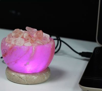Lámpara de sal USB - Cuenco de fuego