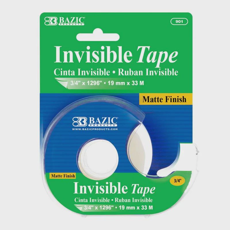 Invisible Tape w/ Dispenser 3/4&quot; x 1296&quot;