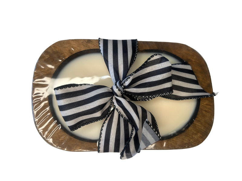 Wooden Dough Bough Candle