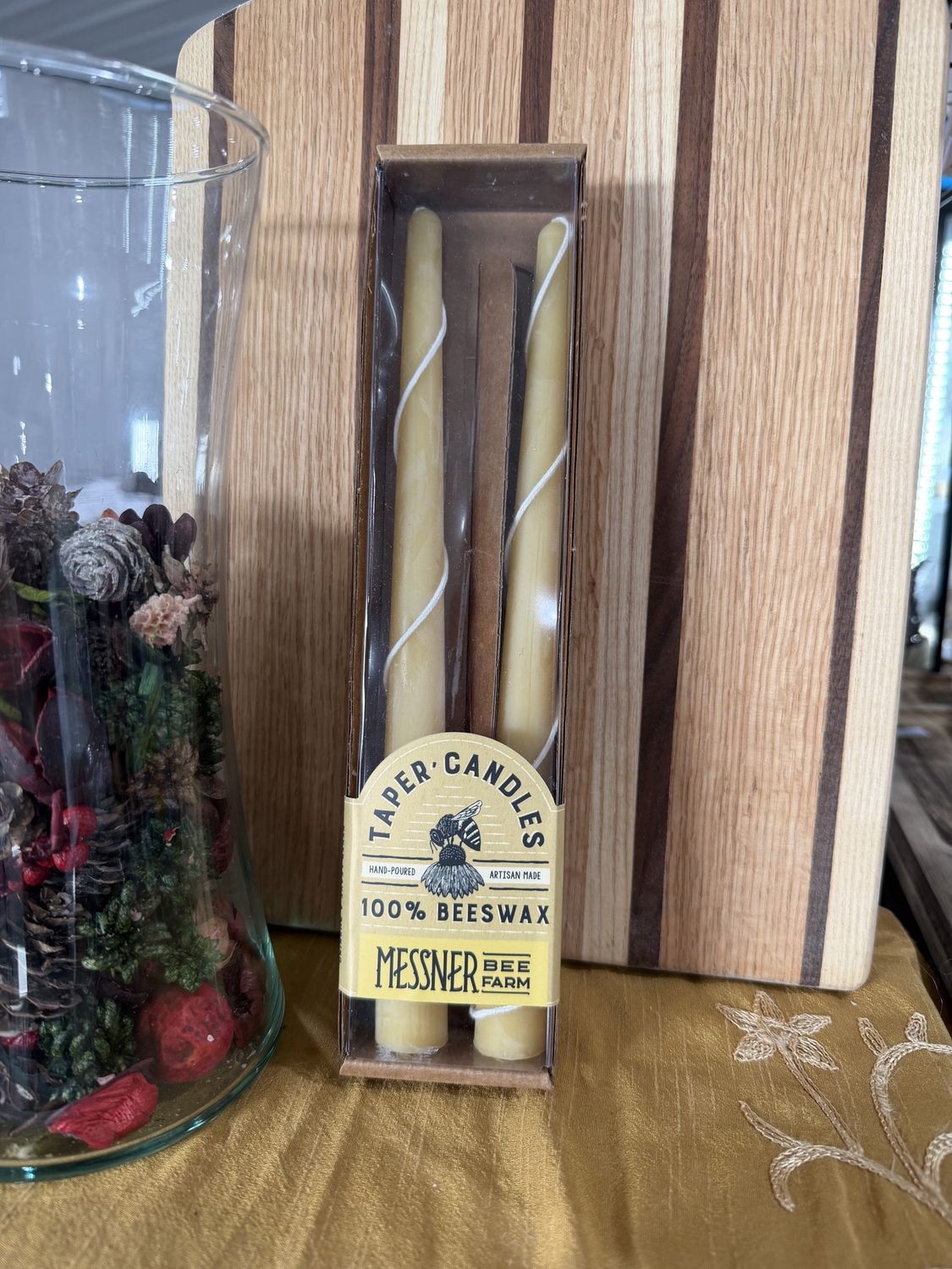 Beeswax Candle, Design: Taper