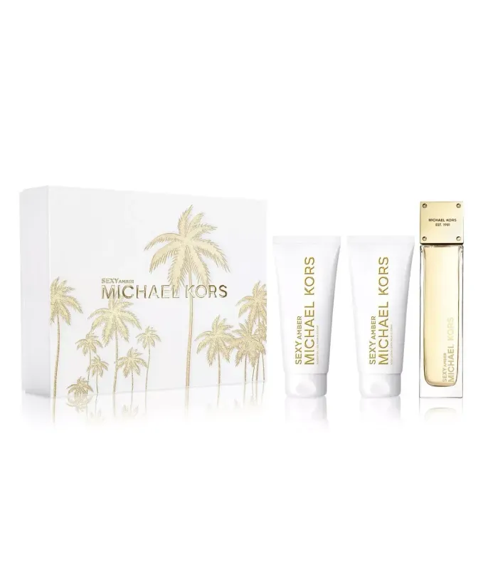 Michael kors 3-Pc. Sexy Amber Eau de Parfum Gift Set shower gel and body lotion