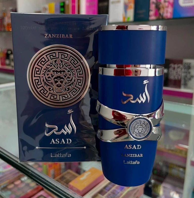 Lattafa Asad Zanzibar for Men Eau de Parfum Spray. 3.4 Ounce