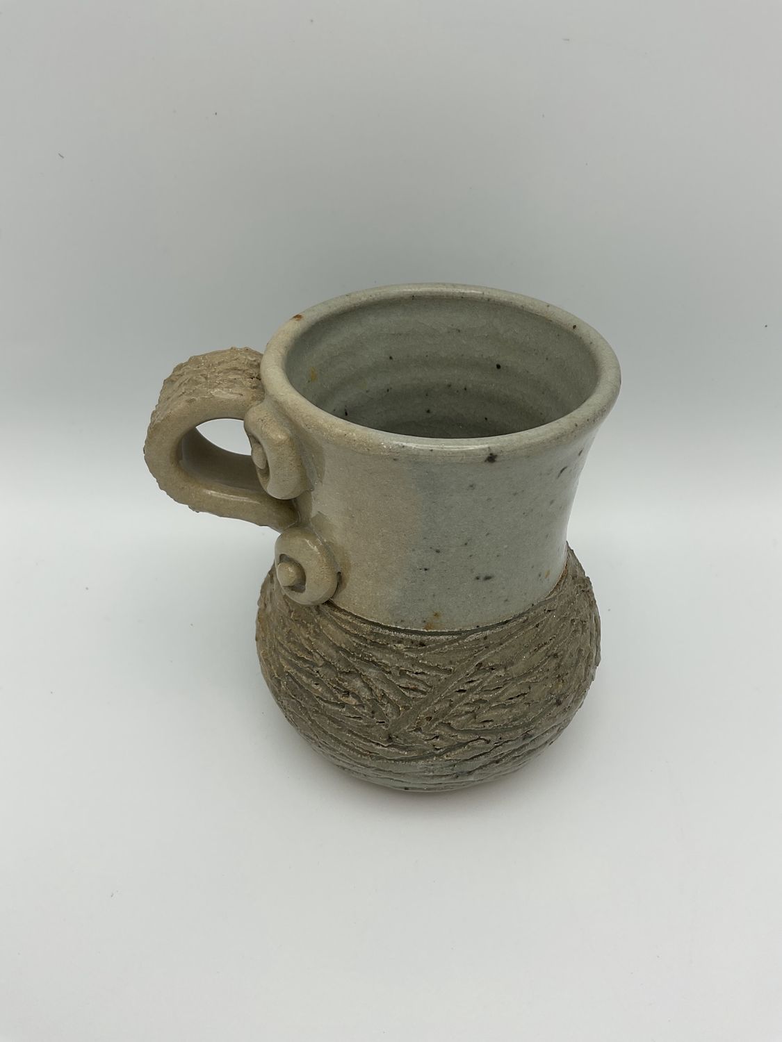 Kelly McCarty grey pottery cup