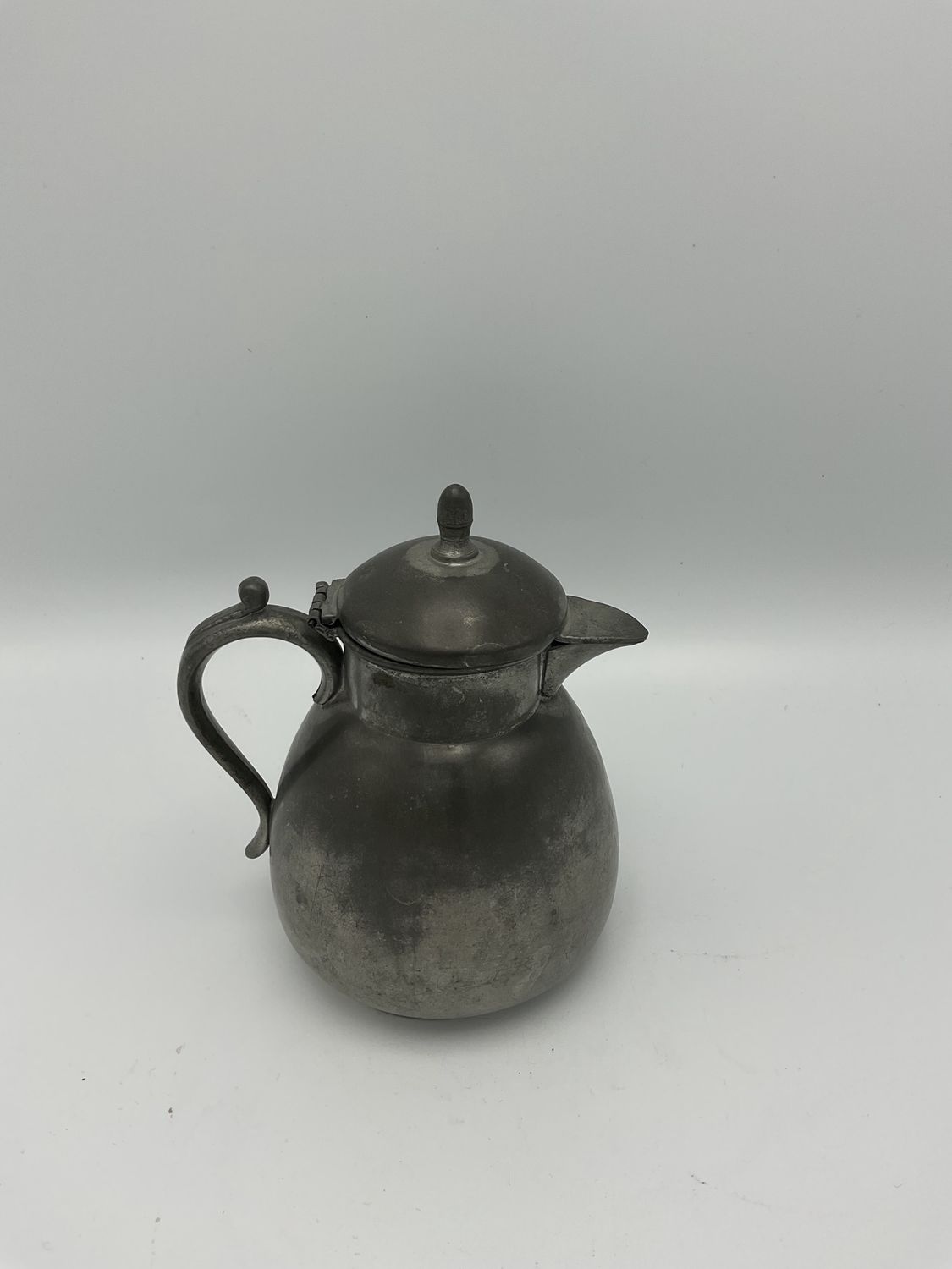 Winthrop pewter lidded creamer