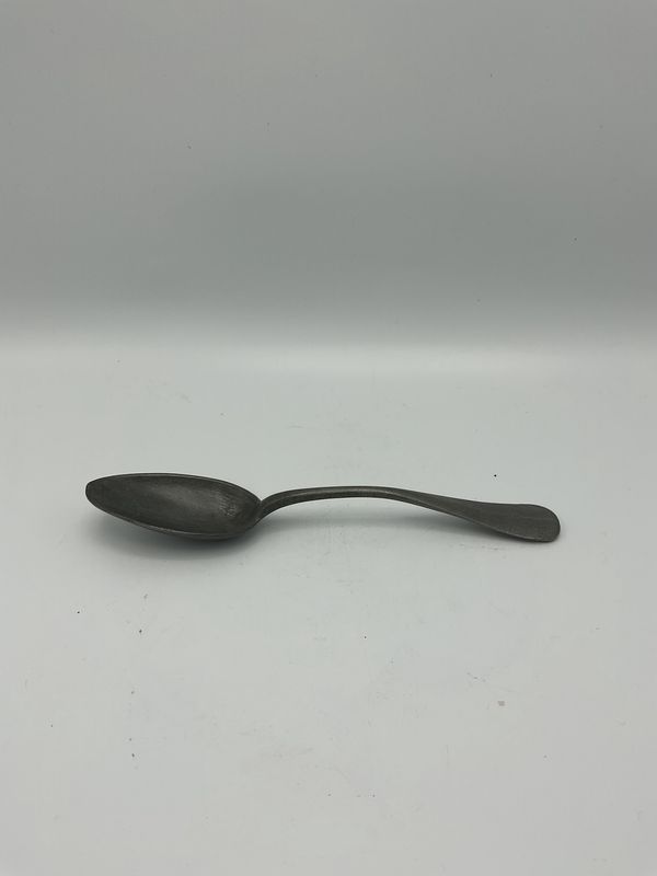Antique Blackened Metal Spoon