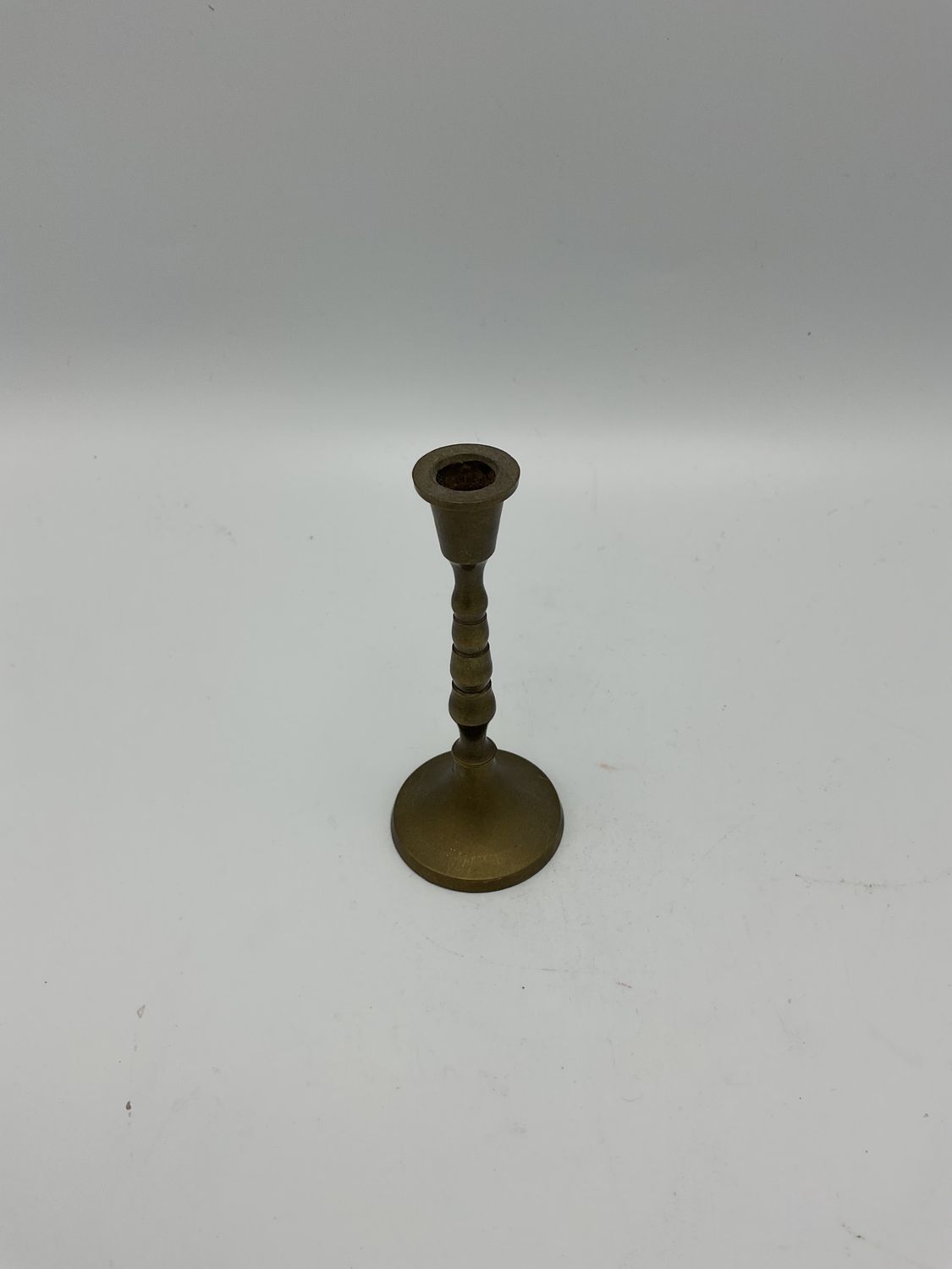 Miniature Brass Vintage Candlestick Holder