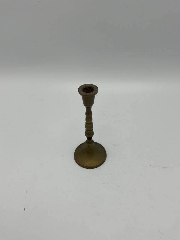 Miniature Brass Vintage Candlestick Holder