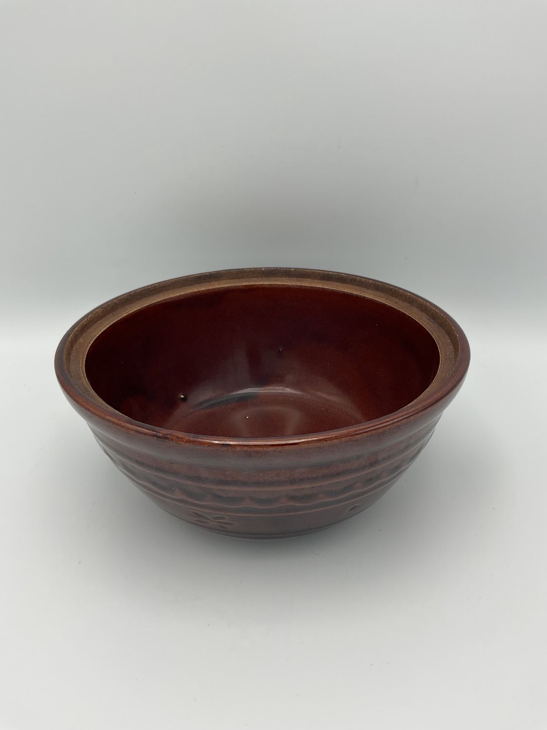 Harcrest Vintage Brown Daisies Stoneware, no lid