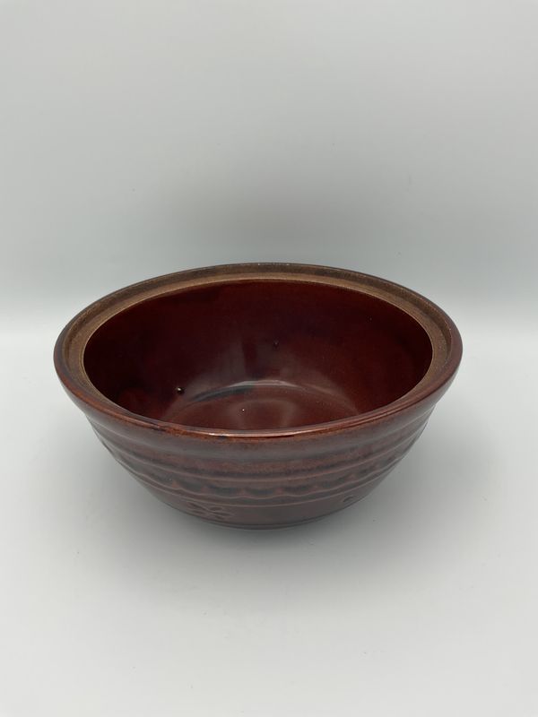 Harcrest Vintage Brown Daisies Stoneware, no lid