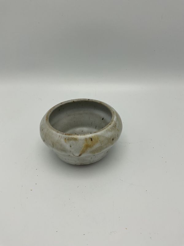 Stoneware small grey trinket bowl