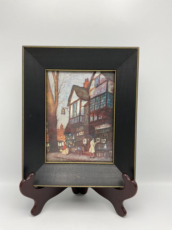 Bookstore, Franklin Picture Frame Co Chicago foil art, #1067
