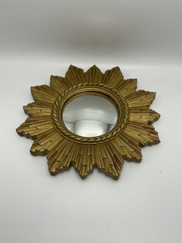 Sunburst Terracotta Convex Mirror