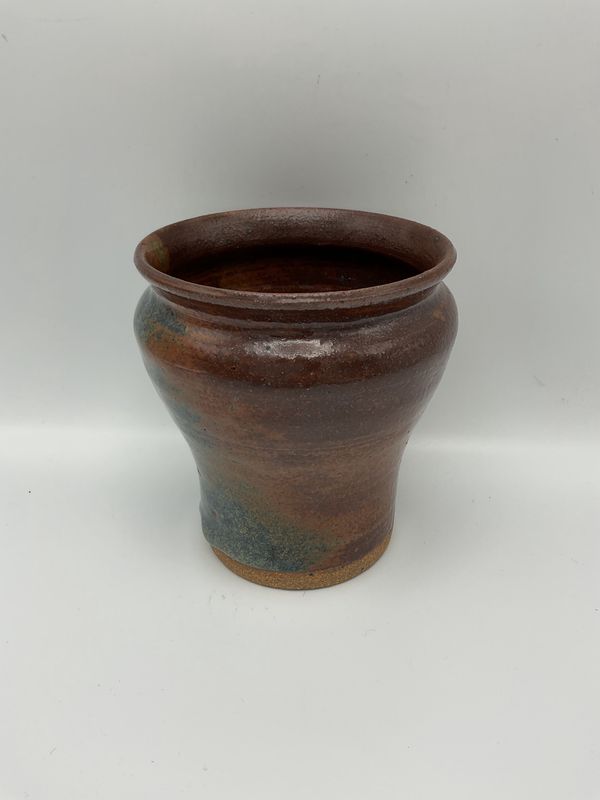 Kelly McCarty Tapered Brown &amp; Blue Vase