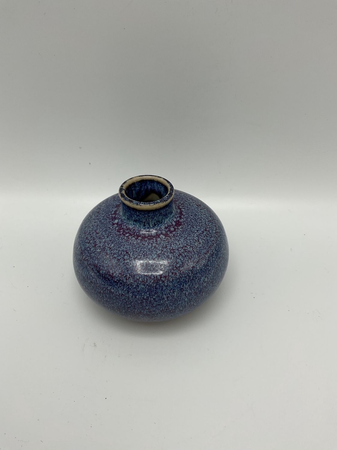 Speckled Lavender &amp; Blue Glaze Bud Vase