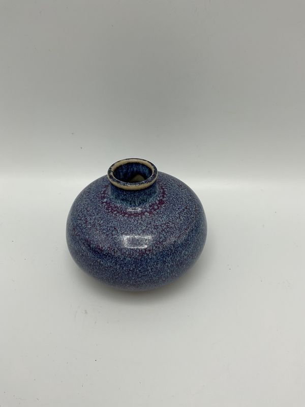 Speckled Lavender &amp; Blue Glaze Bud Vase