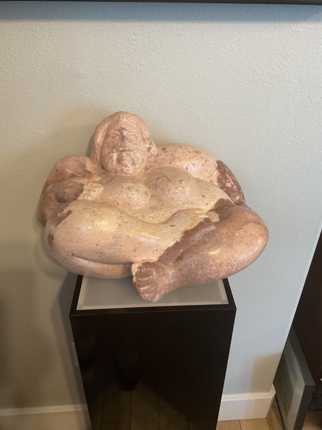 Voluptuous Hand Carved Stone Statue