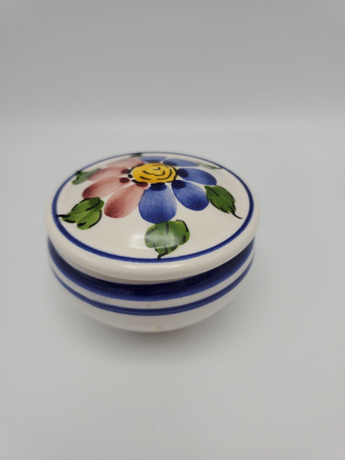 Anfora Portugal Vintage Red/Blue Flower Box