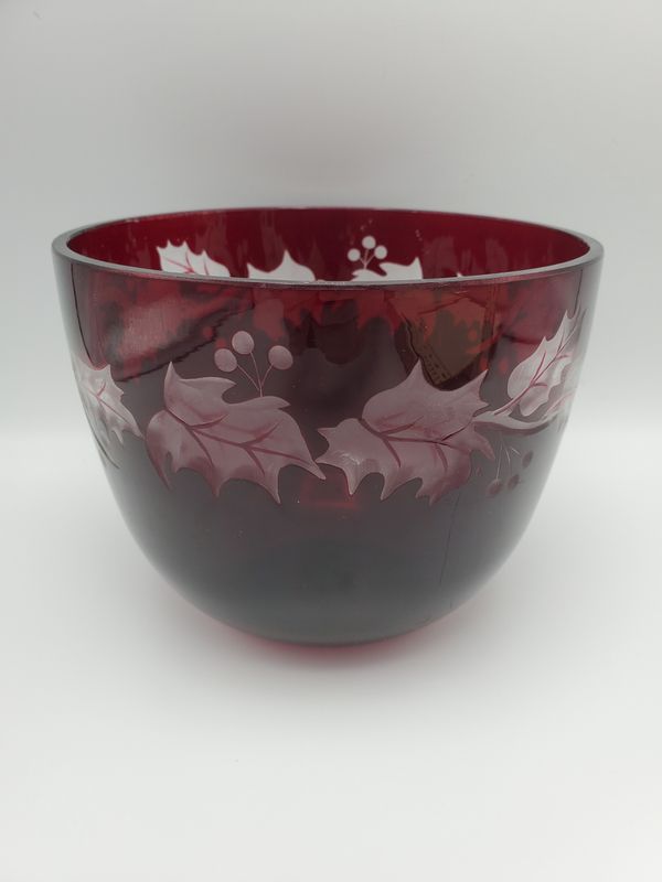 Teleflora red holly and berries bowl