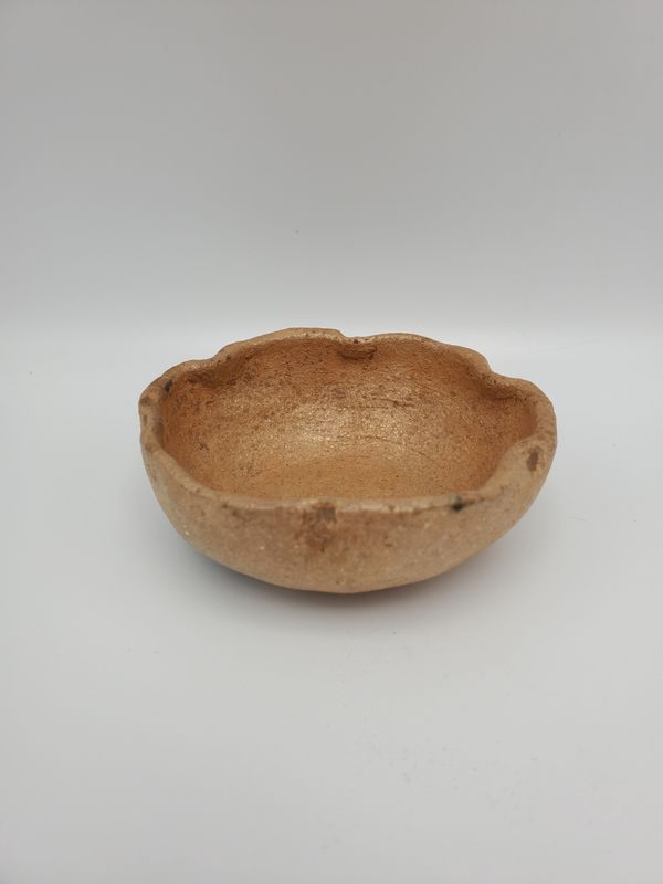 Clay pottery bowl