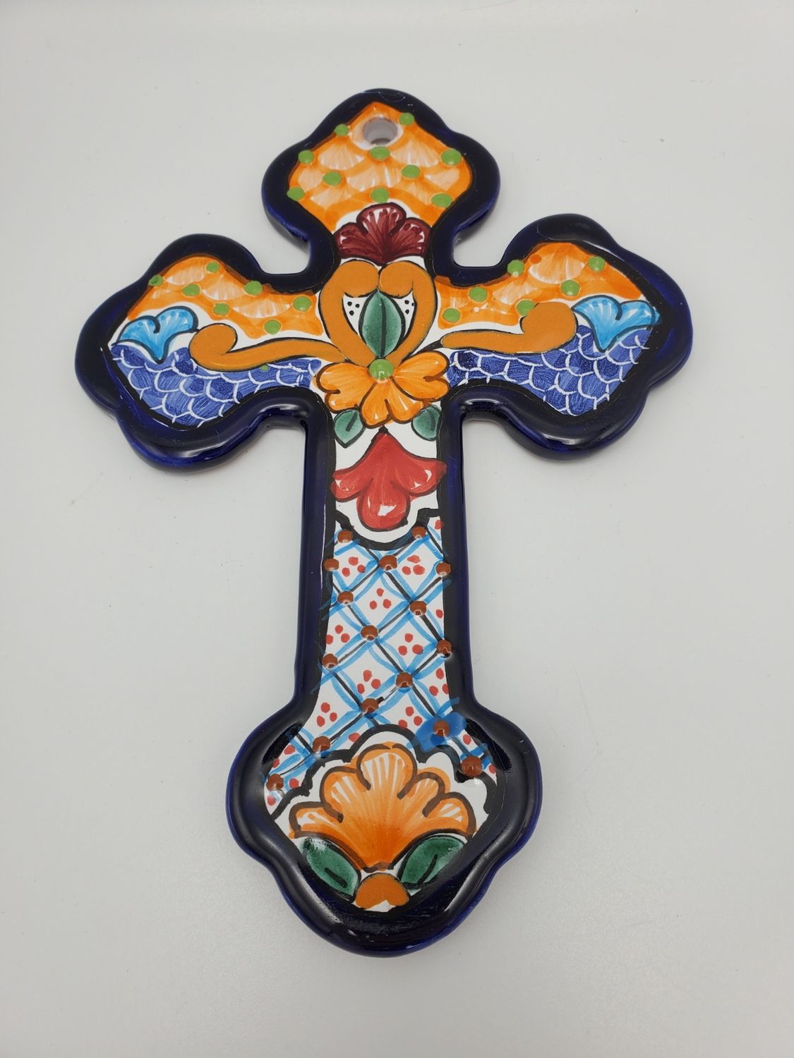 Talavera Del Carmen cross, black border