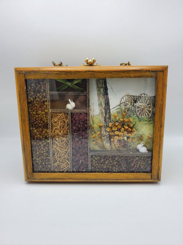 Eunice Shirk Ecology Wood Box Purse