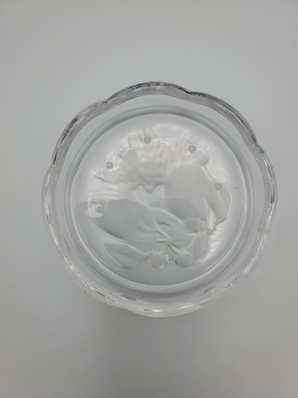 Val St Lambert crystal coaster