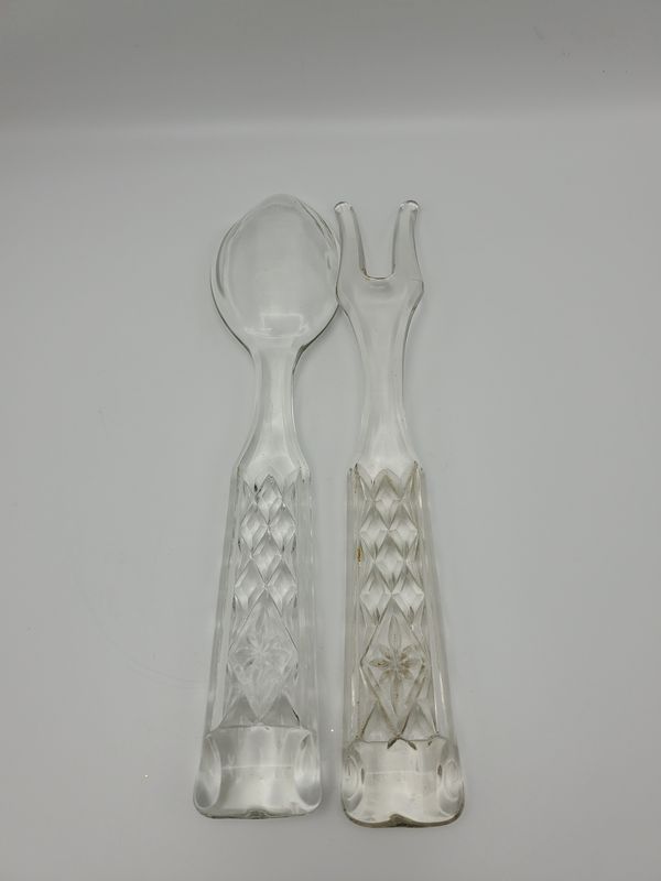Salad glass serving set