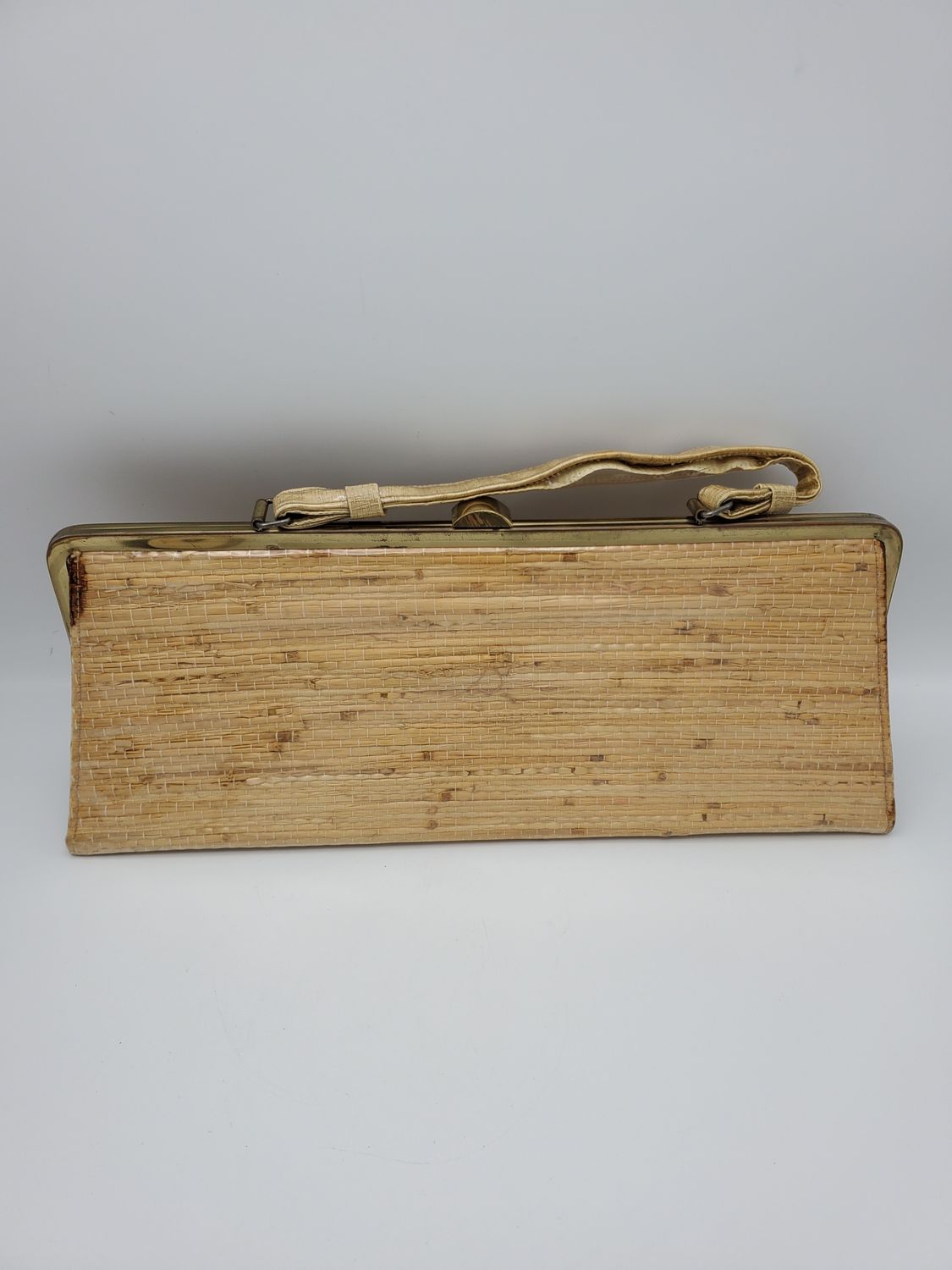 Wicker weave vintage purse