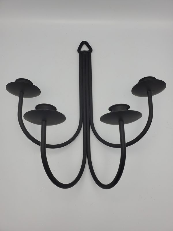 Iron 4 candle wall sconces