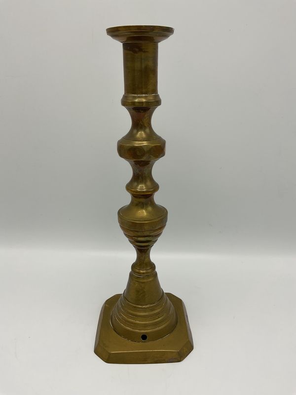 Brass Vintage Beehive Candlestick Holder